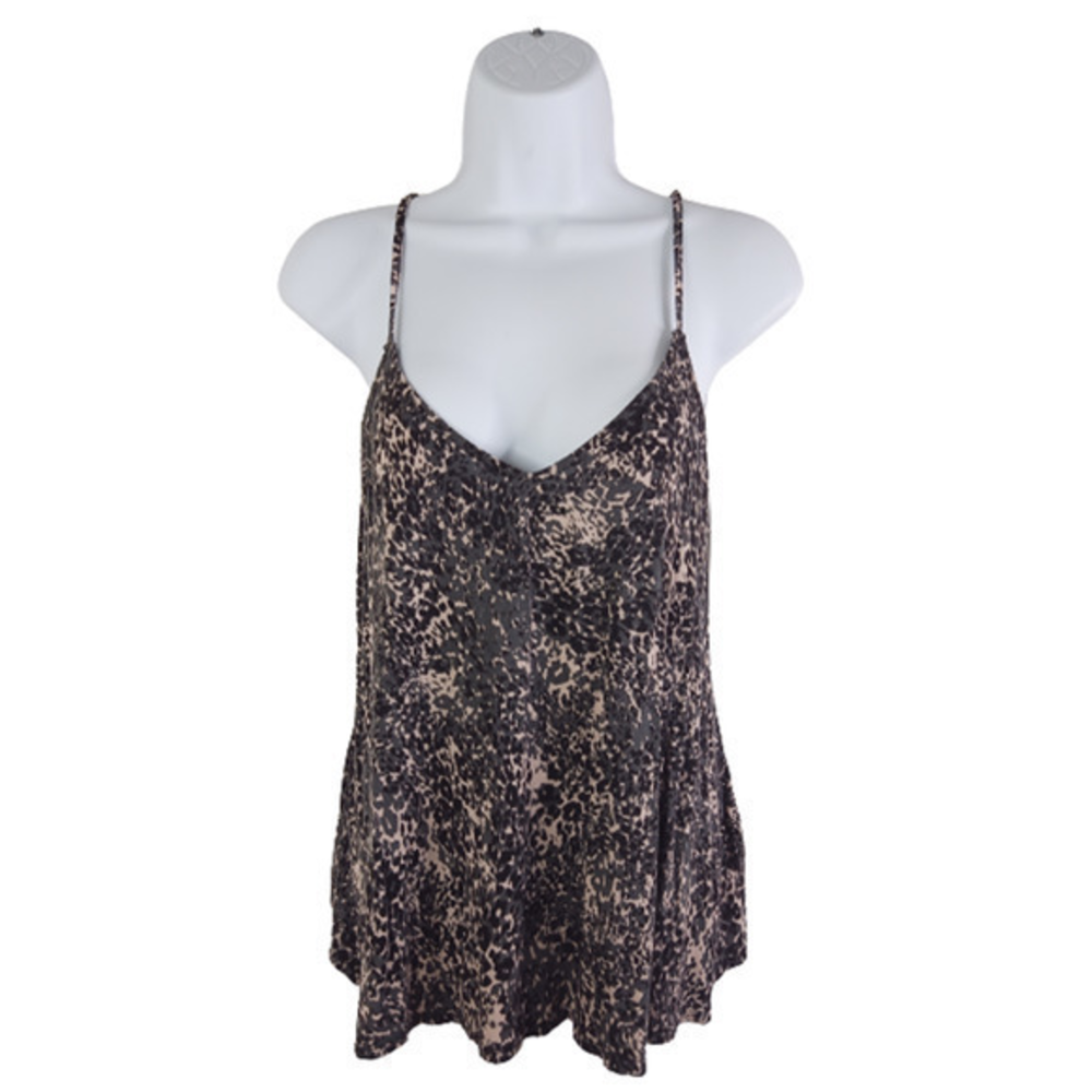 Tahari Sleepwear‎ Gray Pink Tank Top Size Medium